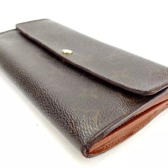 Louis Vuitton Wallet Purse Long Wallet Monogram Brown Woman Authentic - Picture 8 of 11